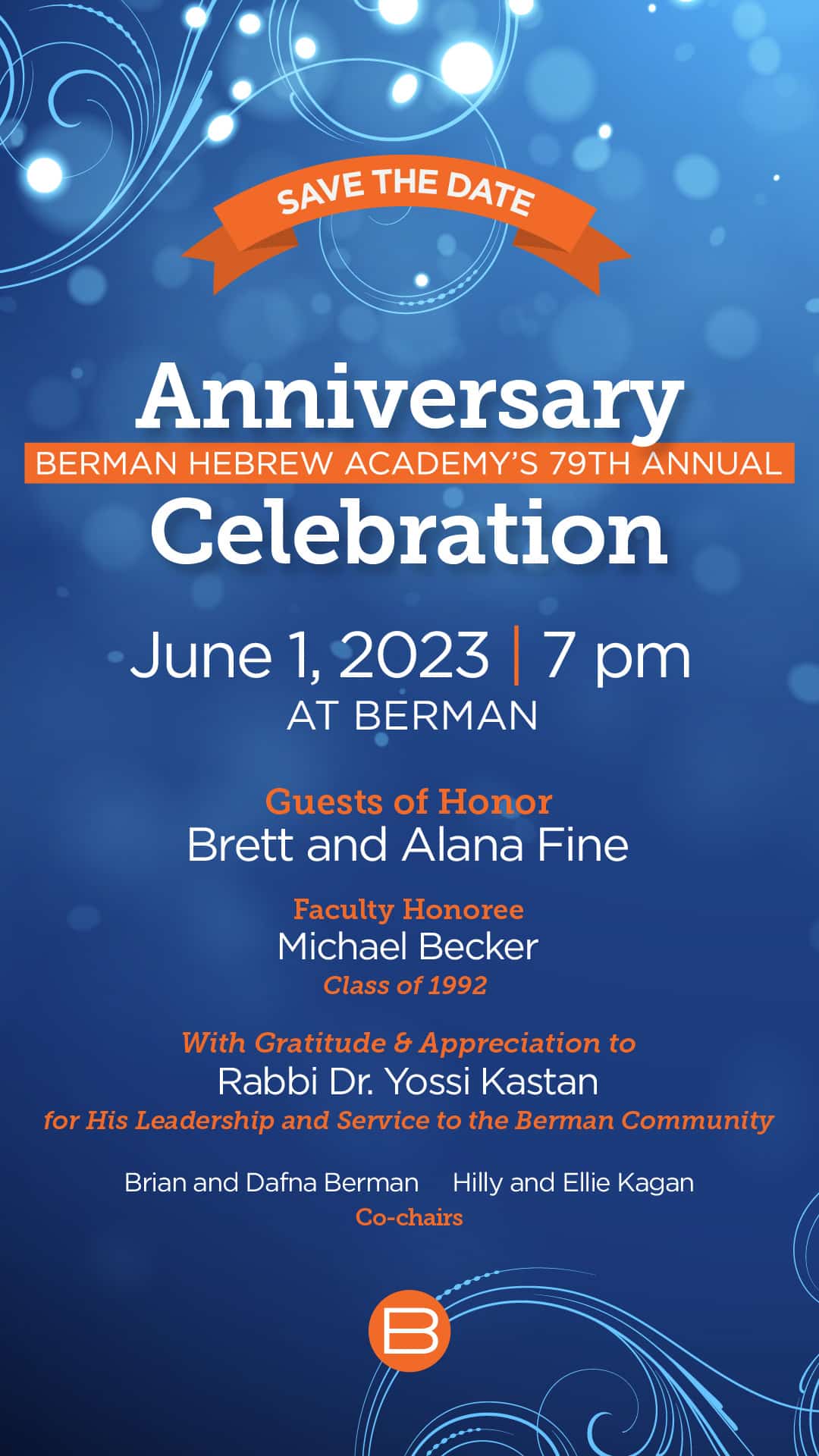 79th Anniversary Celebration Berman Hebrew Academy