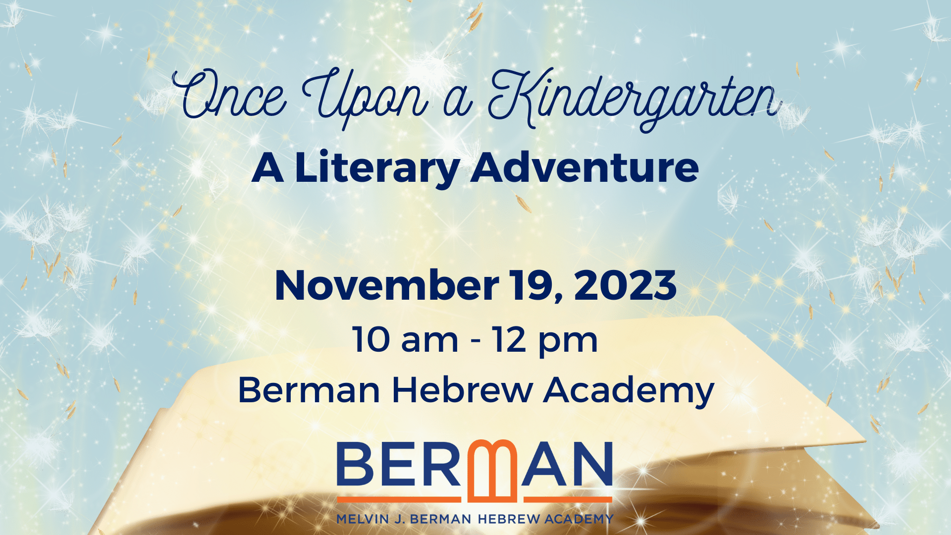 Once Upon a Kindergarten Berman Hebrew Academy